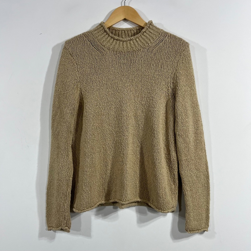 J.Crew Fisherman Parisian Chunky Knit Roll Neck Sweater Medium Capsule Heritage
